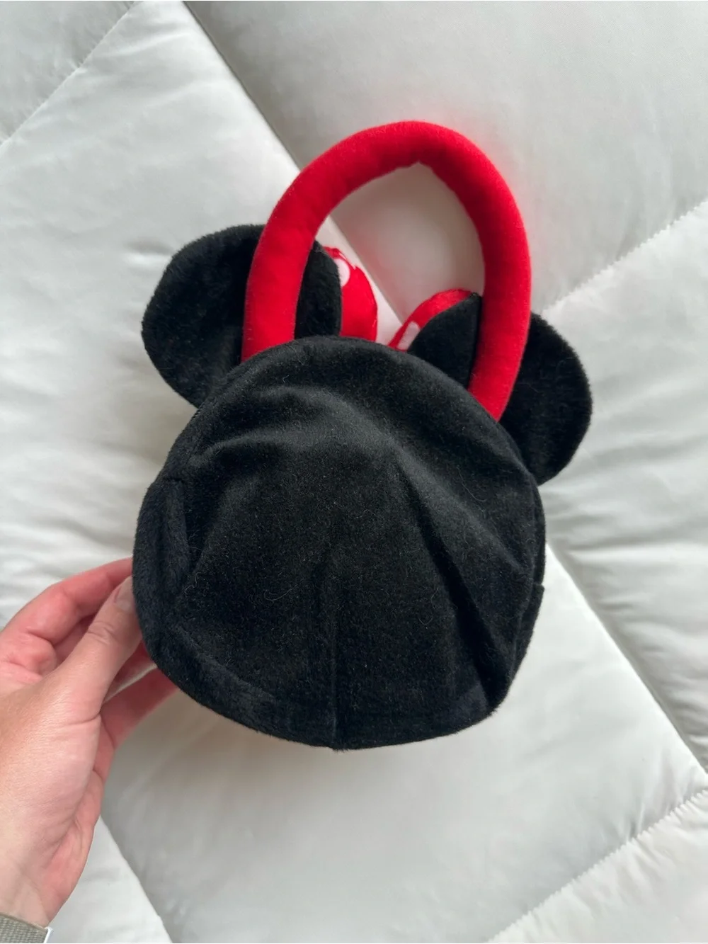 Minnie Mouse Plush Handbag – Red Bow